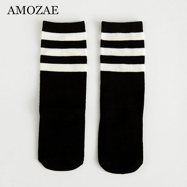 

new arrival baby socks striped warm baby girl knee high socks cute tube kids meias vertical striped sokken socks baby non-slip y201009, Pink;yellow