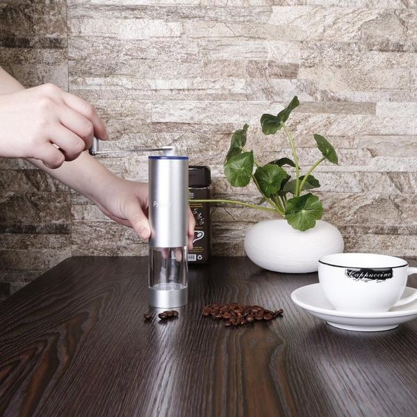 

руководство кофемолки коническая burr мельница для precision brewing регулируемый grind selector low noise алюминиевого сплава портативный