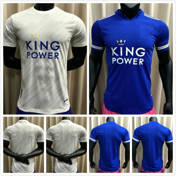 

player version 20 21 soccer jersey vardy ricardo ndidi maddison tielemans chilwell barnes gray ayoze 2020 2021 home away football shirt, Black;yellow