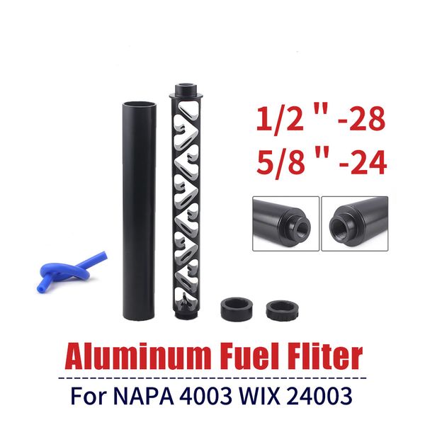 

fuel filter solvent trap 6 inch 10 inch new spiral 1/2-28 5/8-24 single core car fuel filter for napa 4003 wix 24003 fuel filters