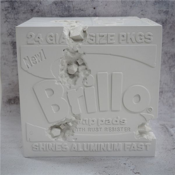 

home furnishings trendy 24cm corrosion brillo box future relic eroded art drops collection sculpture plaster decoration