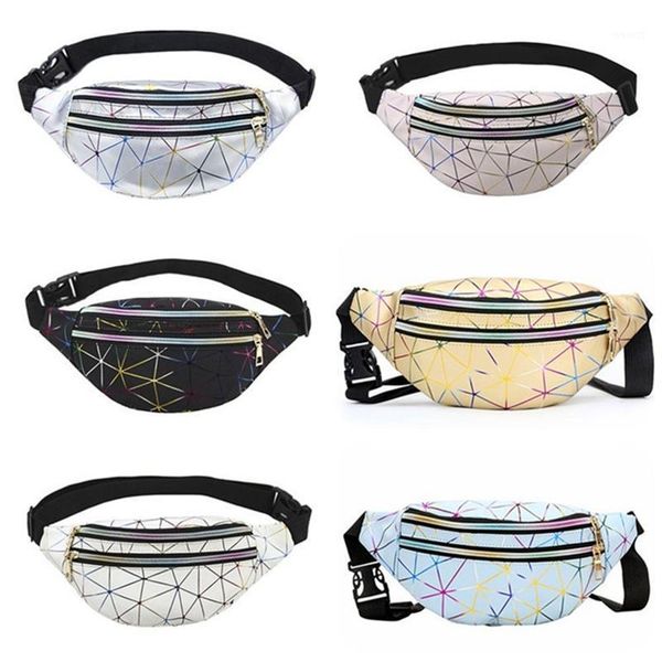 

waist bags women travel lattice belt 2021 est fanny pack holiday money wallet packs pu pouch sport fashion chest bag1