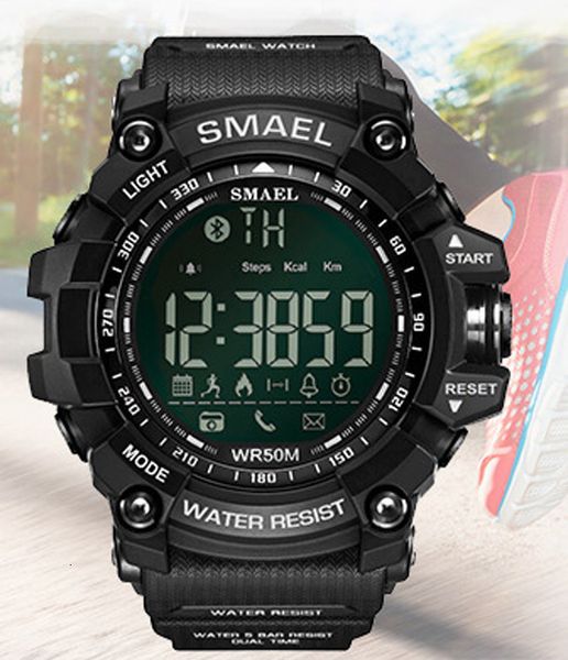 

new smael 54mm sl- 1817 bluetooth quartz ditigal mens womens watch multifunction waterproof watches a07a8, Slivery;brown