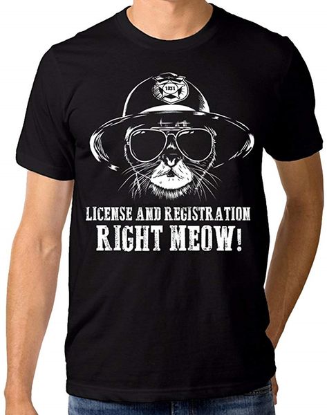 

police officer cat funny t shirt men women all sizes cool o neck tee shirt sport hooded sweatshirt hoodie