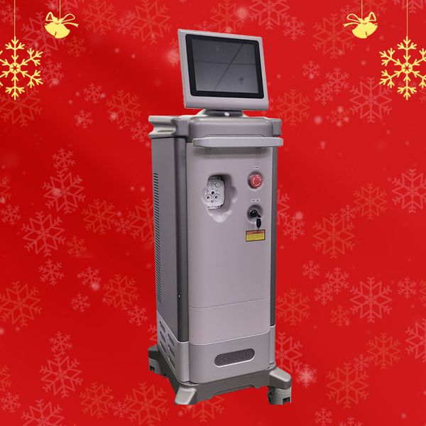 

high efficiency diode laser hair removal machine with three wavelength 808nm+755nm+1064nm for spa/clinic/salon suit for all skin types, Black