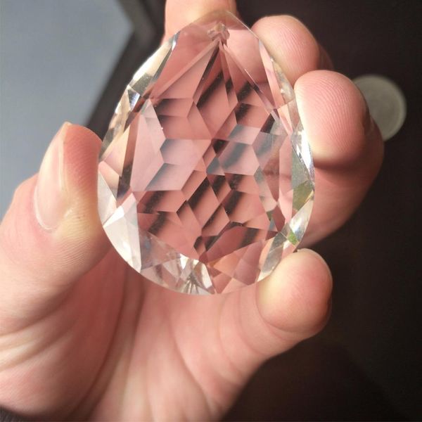 

38mm clear crystal drops chandelier pendant lamp prisms beads chrismas decoration hanging suncatcher 38mm clear h wmtprw