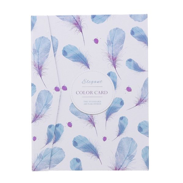 

portable 80 nail color display book with 120pcs false nail tips for diy nail polish uv gel color card chart board