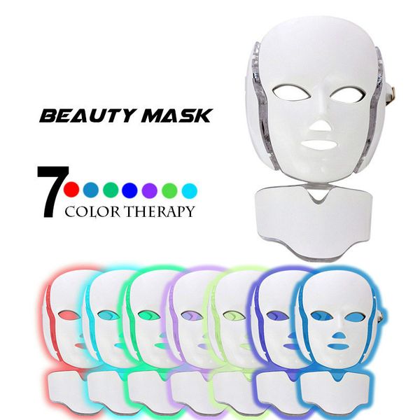 

7 colors professional pn led facial mask skin rejuvenation anti-aging beauty therapy light for home use beauty instrument