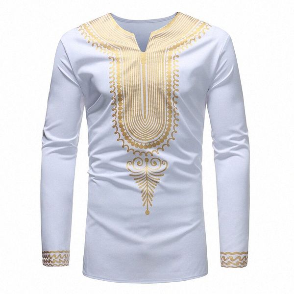 

men's t shirt graphic tribal v neck casual daily print long sleeve lightweight fashion big and tall boho white black 97kd#