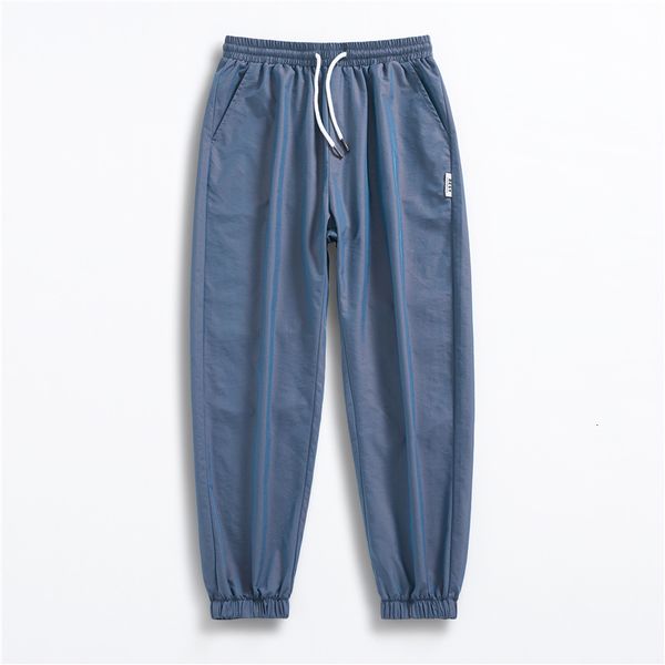 

2021 new mens casual sweatpants mid joggers elastic waist trendy style male tracksuit full length men trousers autumn new 92ff, Black