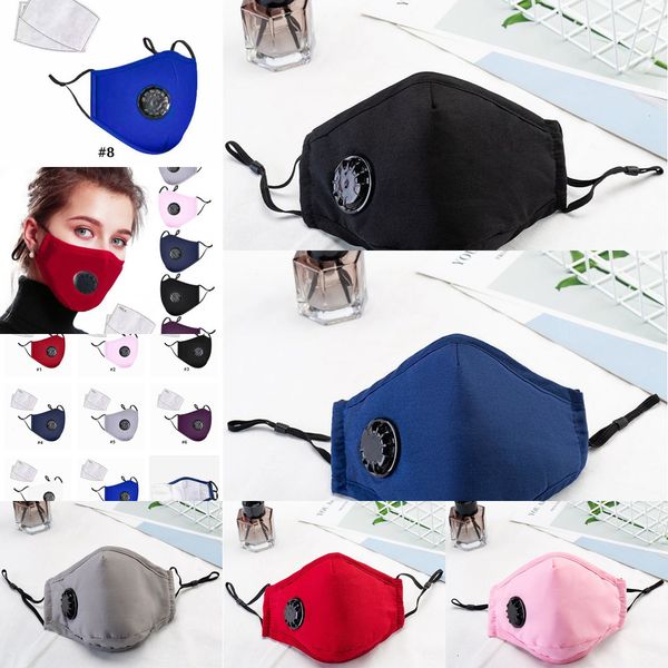

face mask adjustable anti-dust breathing valve earloop reusable mouth masks brehmm9 dvko 8prn