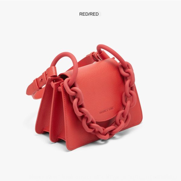 

new spring 2020 zhongkou red small ck50270420 thick chain flap light red portable shoulder bag lipstick lipstick lipstickshoulder bag quvg7