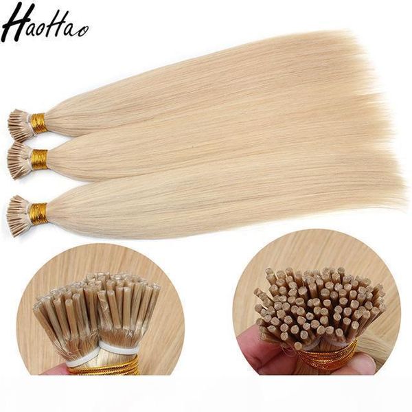 

ce certification fctory price wholesales brazilian 100% virgin human hair artificial i tip hair extensions, Black