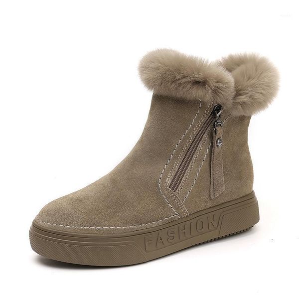 

boots short women 2021 winter fashion british buckle square heel warm non-slip shoe for ladies1, Black