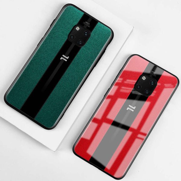 

sewqstained glass mate20 mobile phone shell shake the same mate20pro tiktok porsche protection sleevevtrvgt