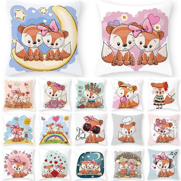 

animal decorative cushions pillowcase polyester cushion cover cartoon throw pillow 45*45 sofa decoration pillowcover 40892