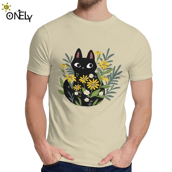 

3d print black cat with flowers t shirt man stylish 100% pure camiseta o-neck sport hooded sweatshirt hoodie