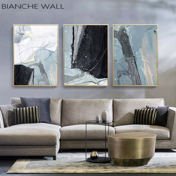 

nordic minimalist marble pattern canvas painting wall art posters prints wall picture for living room home decoration