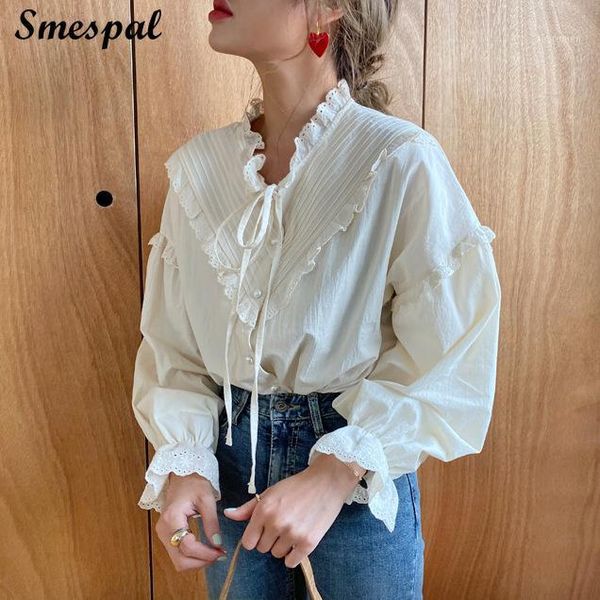 

women luxury frill details vintage stylish fashion white cotton shirt blouse1