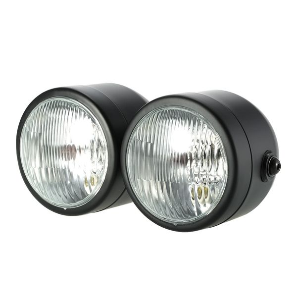 

н4 12v 35w 4-дюймовый мотоцикл хромированная твин фара передняя лампа для harley