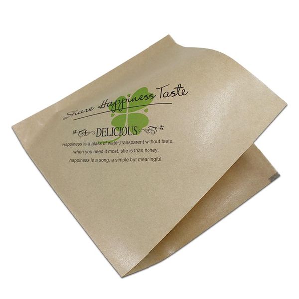 

300 шт. коричневый белый жировозможный крафт бумажный мешок для бумаги закуска гамбургер печенье хотлог упаковочный карман для еды напечатан