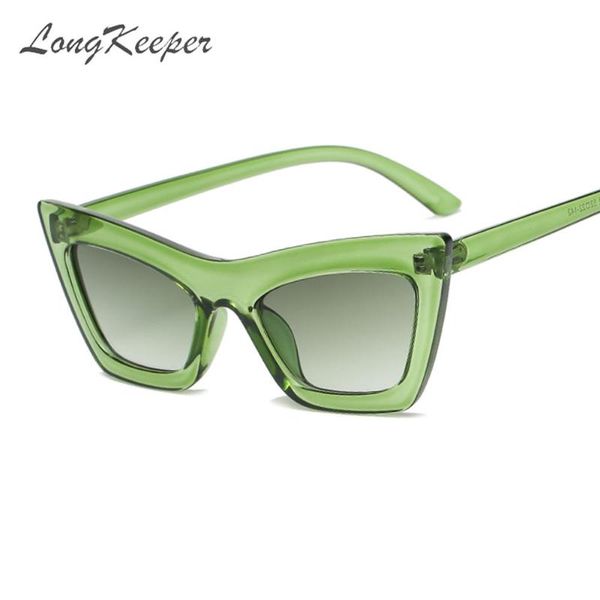 

sunglasses longkeeper cat eye retro women men fashion green black leopard shades uv400 vintage eyewear lentes de sol mujer, White;black