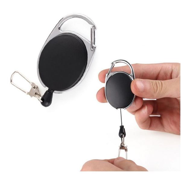 

10pcs wire rope camping telescopic burglar keychain holder tactical outdoor camping key ring edc retractable fly fishin qyllti