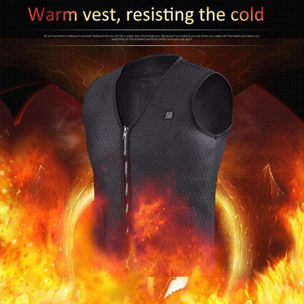 

2020 heating vest usb charging heating warm vest intelligent temperature control fishing skiing coat jacket clothing, Gray;blue