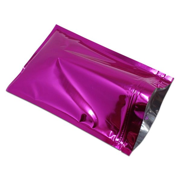 

50pcs 18x26cm 9 glossy colors aluminum foil zip lock grocery storage packaging bag mylar gifts food retails zipper packing bags h bbyyhf