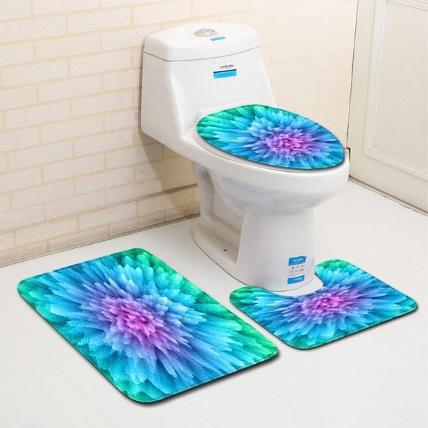 

carpets bathroom mat chamber pot three-piece set1