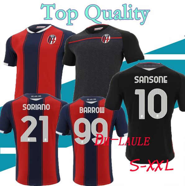 

20 21 bologna fc 1909 soccer jersey home away third 2020 2021 maglie da calcio sansone orsolini tomiyasu skov olsen soriano football shirts, Black;yellow
