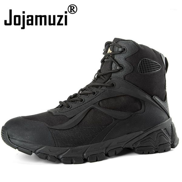 

boots winter autumn men quality special force tactical desert combat ankle boats army work shoes leather outdoor boots1, Black