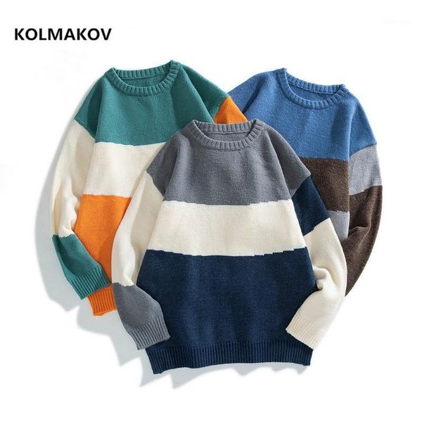 

2020 autumn o-neck men's sweaters winter warm knitting pullover loose style men sweater size -3xl1, White;black