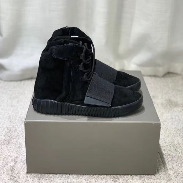 

2020 mens kanye west 750 light brown grey gum triple black glow in the dark boots outdoor shoes sports sneakers with original box