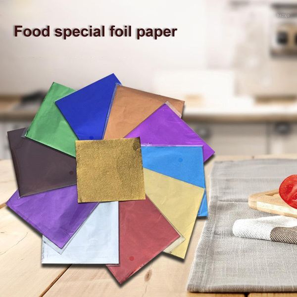 

gift wrap 100 pcs candy color aluminum foil box sewing package paper handmade papers diy chocolate packaging decor1