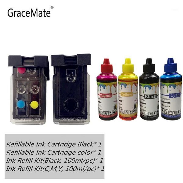 

ink cartridges 5 pg510 cl511 refillable cartridge + 400ml pg 510 cl 511 refill for canon pixma mp230 mp250 mp280 mp490 mp492 mp4951
