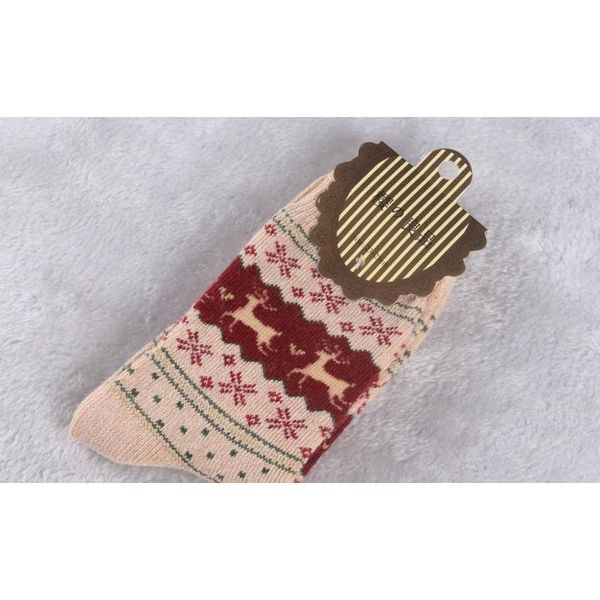 

new christmas deer moose design casual warm winter knit wool female socks christmas decoratio jllgyx ladyshome
