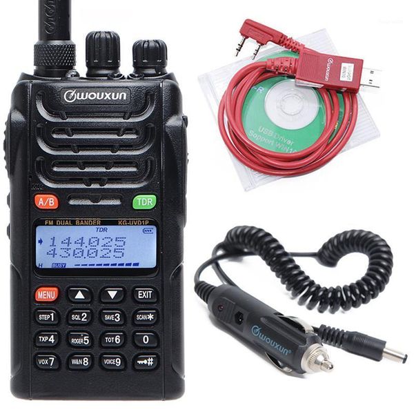 

wouxun kg-uvd1p dual band 136-174mhz & 400-470mhz 1700mah battery handheld fm transceiver vox kguvd1p protable walkie talkie1