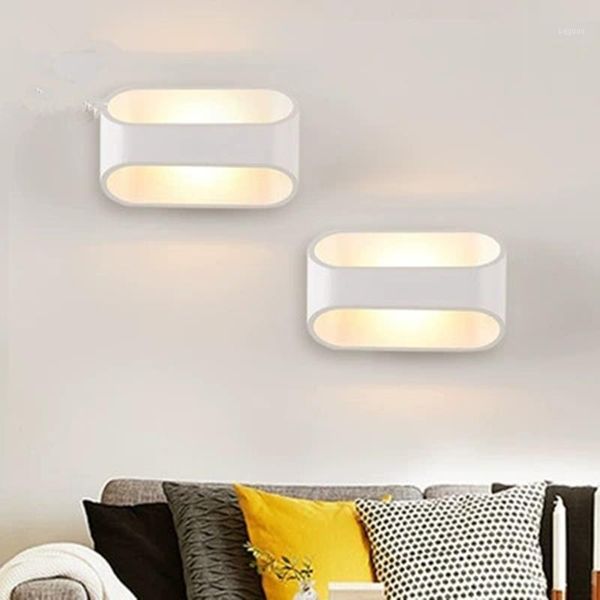 

led modern wall lamp aluminu sconce ac90-260v wall lamp for bedroom applique murale luminaire mirror light1
