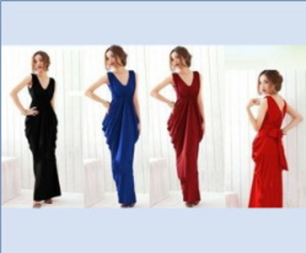 

fashion v-neck 2019 style star lace up bow slim super long dress, Black;gray