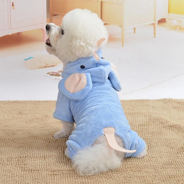 

dog apparel winter pet jumpsuit for dogs elephant dress up clothing warm clothes coat puppy hoodies small medium