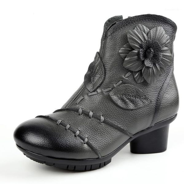 

boots 8899 fashion restoring ancient leather ladies shoe cowhide shoes women winter boots1, Black