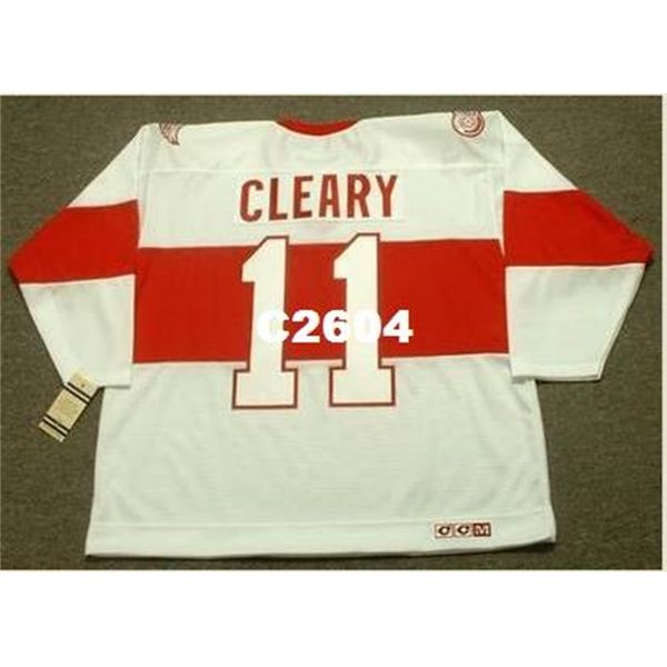 

men #11 daniel cleary detroit red wings 1920's ccm vintage retro hockey jersey or custom any name or number retro jersey, Black