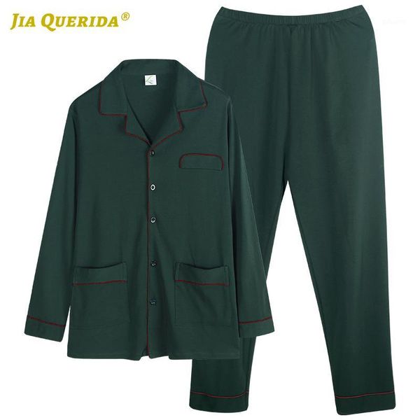

green spring autumn solid new green long sleeve long pants sleepwear fashion style casual style turn down collar pijama set1, Black;brown