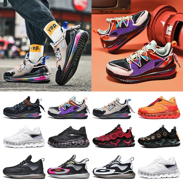 

new fashion mens sneakers running shoes full palm cushion shock absorption purple black blue red grey split trainers size 40-45, White;red