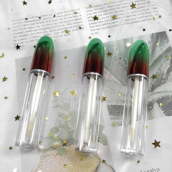

plastic hollow rainbow cosmetic lip gloss tube, empty clear lipstick bottle, beauty tool lipgloss refillable container1