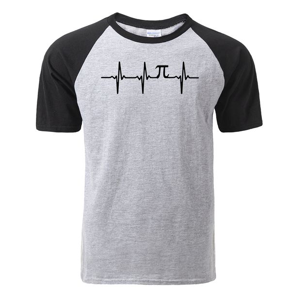 

sport funny heartbeat number pi print raglan t-shirt man summer fashion casual cotton short sleeve tshirt hip hop harajuku streetwear