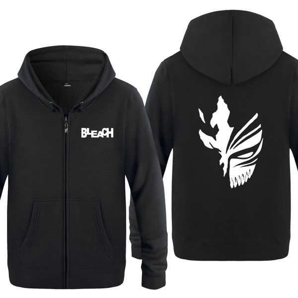 

bleach аниме hip hop толстовка мужчины 2018 мужского руно молния кардиганы с капюшоном толстовка спортивного толстовка с капюшоном толстовка