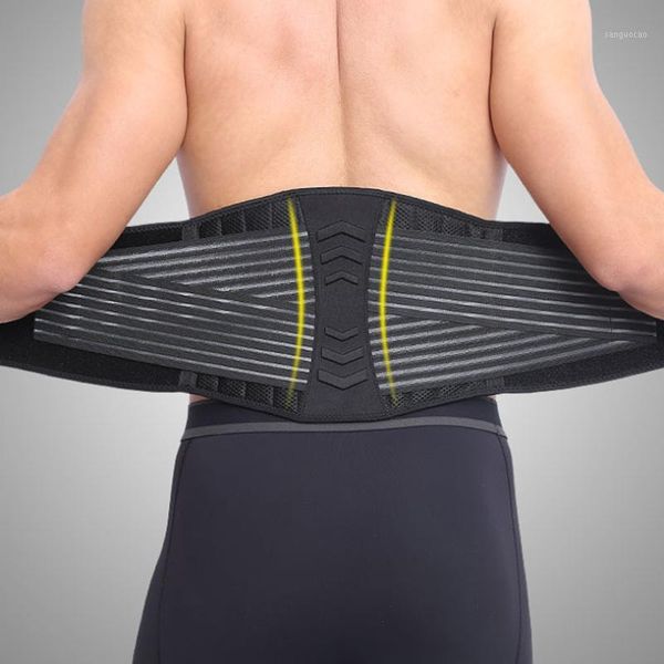 

waist support protection belt back strap compression springs supporting bodybuilding gym fitness sport girdles1, Black;gray