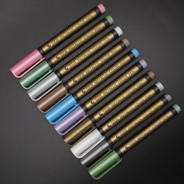 

10 colors color art markers set manga drawing markers pen water-based paint pen watercolor art supplies vtky2297